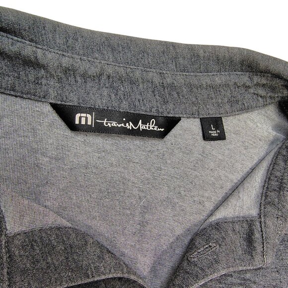Travis Mathew Gray WERE DANCIN Performance Polo L - Picture 6 of 8
